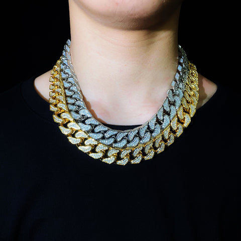 19mm Bold Diamond Cuban Chain