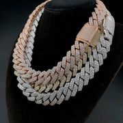 Diamond Prong Link Choker (19mm)