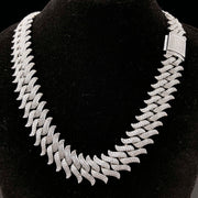 15mm Spiked Diamond Cuban Chain