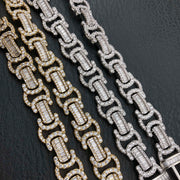 10mm Diamond Byzantine Chain