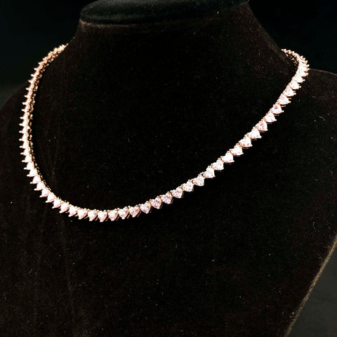 4mm Heart Tennis Chain
