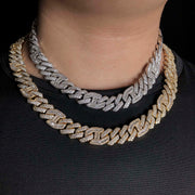 15mm Prong Baguette Curb Chain