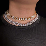 12mm Large Grain Iced Cuban Link