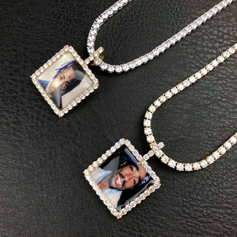 Rectangle Custom Picture Pendant