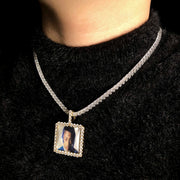 Rectangle Custom Picture Pendant