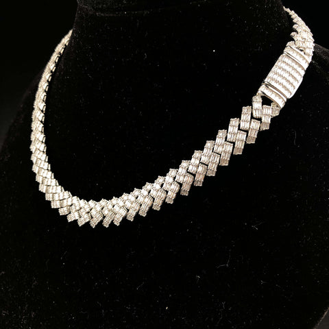10mm Baguette Prong Cuban chain