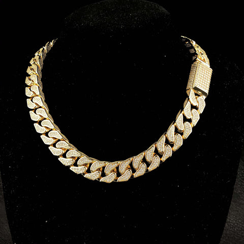 19mm Bold Diamond Cuban Chain