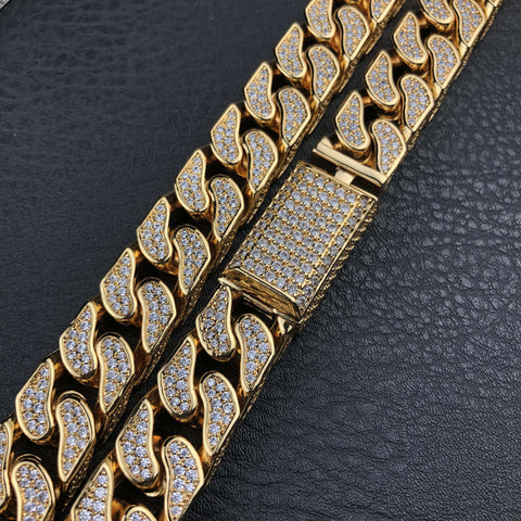 19mm Bold Diamond Cuban Chain