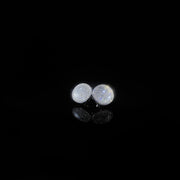 925 Silver Round inlaid Earrings
