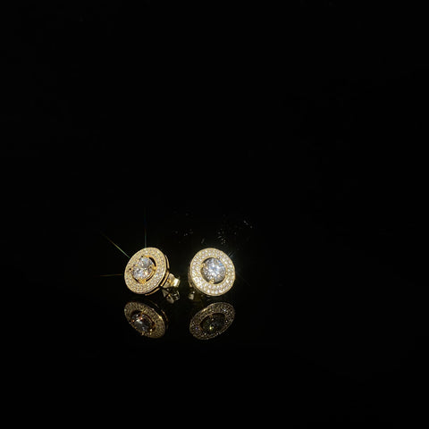 925 Silver Clustered Diamond Earrings
