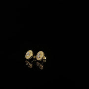 925 Silver Clustered Diamond Earrings