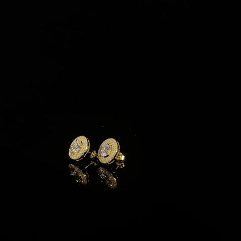 925 Silver Clustered Diamond Earrings