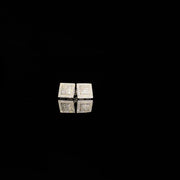 925 silver square arc Earrings