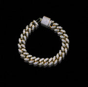 12mm Diamond Cuban Bracelet