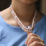 2 Tone Gucc Cuban Diamond Chain