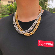 12mm Diamond Cuban link chain