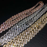 12mm Baguette Prong Cuban chain