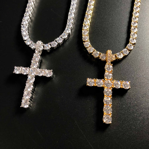 Iced Out Cross Pendants