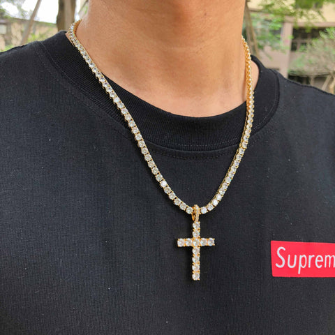 Iced Out Cross Pendants