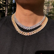 Diamond Prong (10mm) Link Necklace