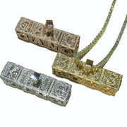 Custom Letter Box Name Necklace