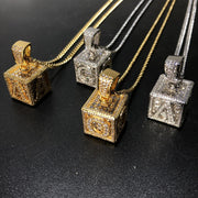 Custom Letter Box Name Necklace